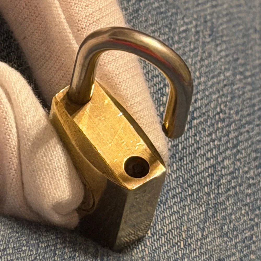 Louis Vuitton Gold Padlock with Key